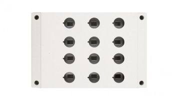 Obudowa kasety 12-otworowa 22mm szara IP67 M22-I12