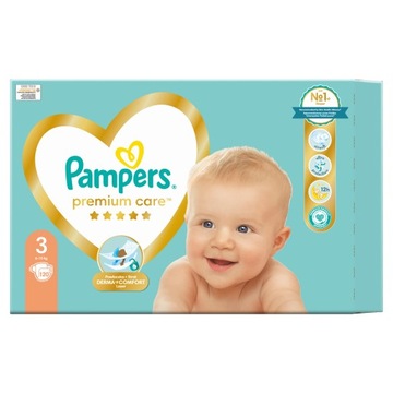 Подгузники PAMPERS Premium Care 3 миди 120 шт.