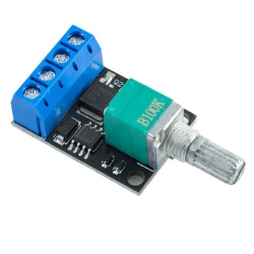 ШИМ-регулятор скорости двигателя постоянного тока 10А — потенциометрический регулятор