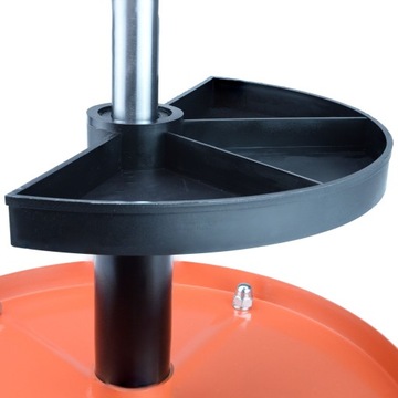 ТАРЮЛ ДЛЯ МАСТЕРСКОЙ ПОВОРОТНЫЙ СИДЕНЬЕ С ПОЛКОЙ, 5 КОЛЕС, 136 КГ, ПРОЧНЫЙ