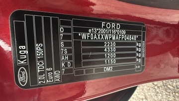 Ford Kuga II SUV 2.0 TDCi 150KM 2015 Ford Kuga 2.0TDCi 150PS OPŁACONY Bezwypadkowy, zdjęcie 22