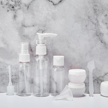 8 sztuk pojemników podróżnych Akcesoria do wielokrotnego napełniania szampo