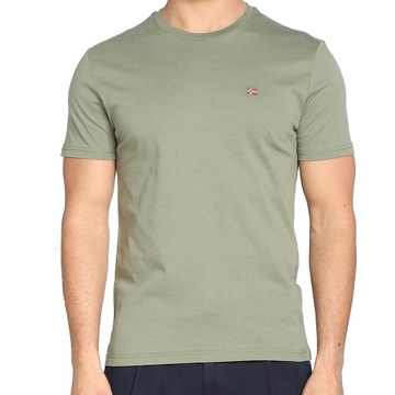 Napapijri T-Shirt męski NP0A4FRP Khaki -40%