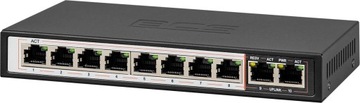 Switch PoE BCS-B-SP0802 dla 8 kamer IP