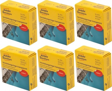 Pierścienie wzmacniające Avery 13mm 500szt x6