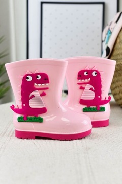 Kalosze dziecięce Smok różowe (26)