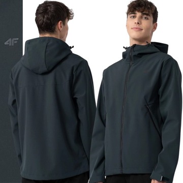 KURTKA MĘSKA SOFTSHELL 4F PRZEJŚCIOWA WIATROODPORNA MEMBRANA 5000 R XXXL