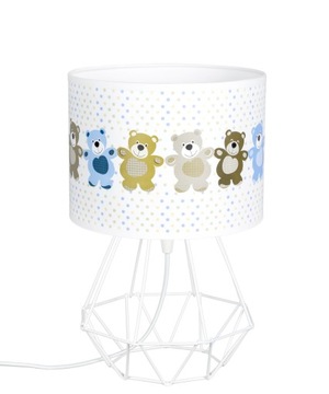 Lampka nocna do pokoju dziecka abażur misie LED