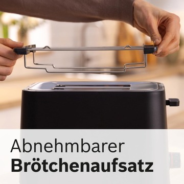 Тостер Bosch TAT3M123 черный 950 Вт