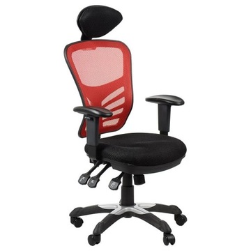 Fotel biurowy gabinetowy HG-0001H/CZERWONY krzesło