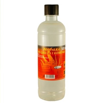 Podpałka w płynie 0,5 L rozpałka do kominka grilla