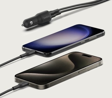 Автомобильное зарядное устройство Belkin с двумя USB-портами, 42 Вт