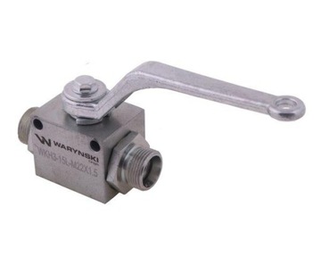 Zawór kulowy hydrauliczny 3-drogowy 3/2 M22x1.5 15