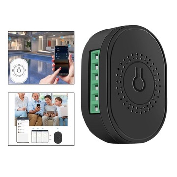 Мини-модуль интеллектуального выключателя света для Tuya 16A черный