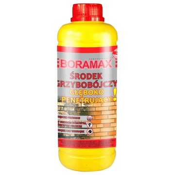Środek grzybobójczy głęboko penetrujący 1L Dekosol Boramax BOR-ŚR-GR-NEW-1L