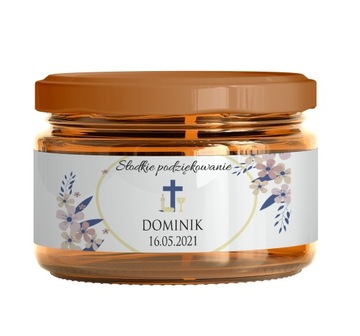 Наклейки ЭТИКЕТКИ ДЛЯ МЕДОВОГО причащения спасибо