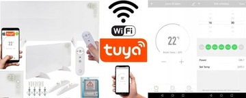 ИНФРАКРАСНЫЙ ОБОГРЕВАТЕЛЬ 720ВТ WIFI, TUYA, сенсорный