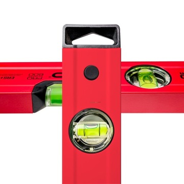 POZIOMNICA POZIOMICA PRO600 MALOWANA CZERWONA 30 CM System ERS+