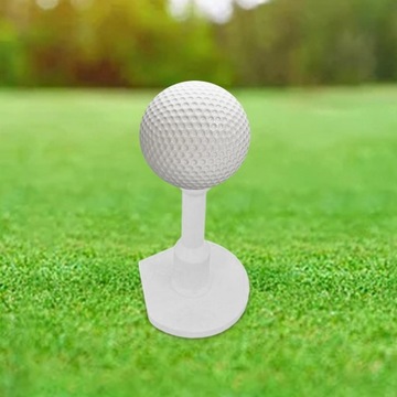 Портативный резиновый держатель для футболок для гольфа из ПВХ, белый