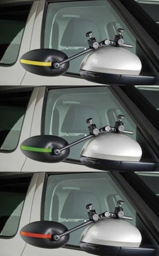 Lusterka dodatkowe do holowania przyczepy Speed Fix wypukłe kpl 2 szt. W-wa