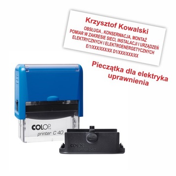 PIECZĄTKA ELEKTRYKA uprawnienia SEP G1 E1 D1 proje