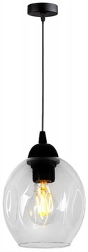 Szklana Lampa Wisząca Sufitowa Żyrandol Loft Led