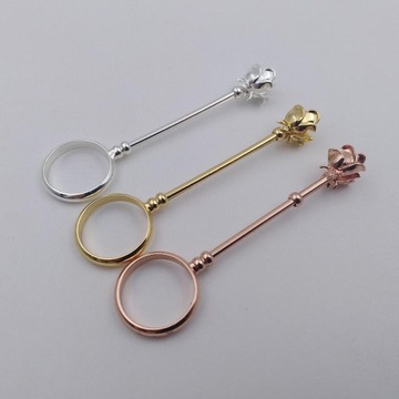 Женский мундштук из розового золота, тонкий зажим для сигарет, руки S, розовое золото