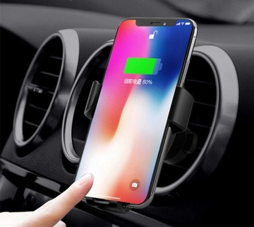 UCHWYT NA TELEFON ŁADOWARKA INDUKCYJNA 10W QC3.0