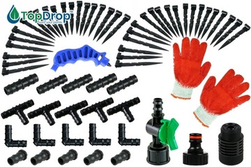 НАБОР ШЛАНГОВ КАПЕЛЬНАЯ ЛИНИЯ ФИЛЬТР КАПЕЛЬНАЯ ДЛЯ ПОЛИВАНИЯ ОВОЩЕЙ 100 ЭМИТЕР