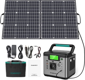 POWER BANK GENERATOR SOLARNY SWAREY 518Wh type C PD 65W+100W SOLAR
