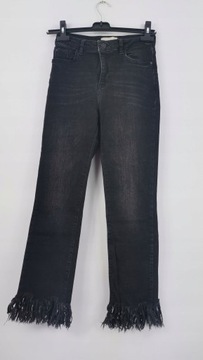 JEANS SPODNIE CZARNE 34