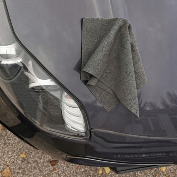 Салфетка из микрофибры DeWitte PU 320GSM серая для чистки, протирания и сушки.