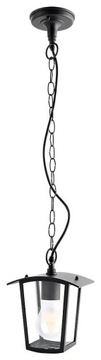 Lampa wisząca zewnętrzna ogrodowa tarasowa czarna na łańcuchu loft Rabalux