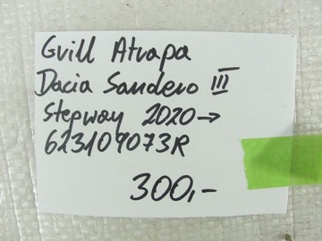MASKA DACIA SANDERO III STEPWAY 2020- 623109073R