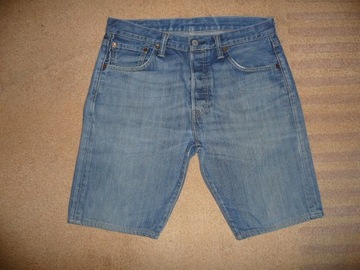 Spodenki szorty LEVIS 501 S W30=41/49cm jeansy