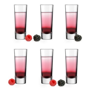 6 x KIELISZKI DO WÓDKI, NALEWEK, LIKIERÓW 60 ml