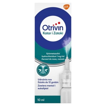 Otrivin Katar i Zatoki, aerozol do nosa, 10 ml
