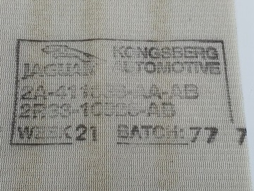 HMOTA OTEPLOVACÍ SEDADLA PŘEDNÍ JAGUAR S-TYPE