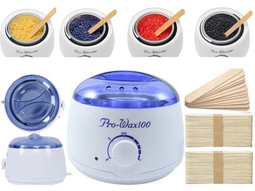 PODGRZEWACZ WOSKU + TWARDY WOSK 400g + 100 PATYCZKÓW