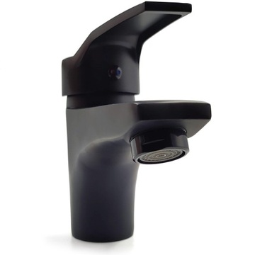 ВАННАЯ КОМНАТА Смеситель для умывальника ЧЕРНЫЙ ФИКСИРОВАННЫЙ КУБ