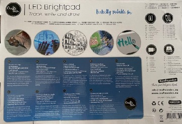 ГРАФИЧЕСКИЙ ПЛАНШЕТ Crafts & Co XL LED Brightpad + БЕСПЛАТНОЕ ЗАРЯДНОЕ УСТРОЙСТВО! СВЕТОДИОДНАЯ ПЛАТА