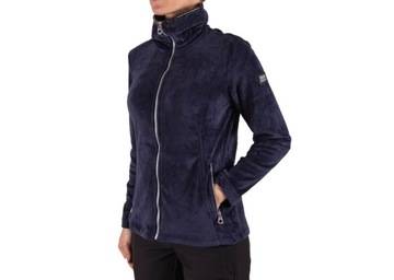 WELUROWA bluza damska ROZPINANA POLAR XL