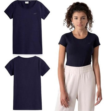 BLUZKA DAMSKA 4F Koszulka Bawełniana T-Shirt Basic