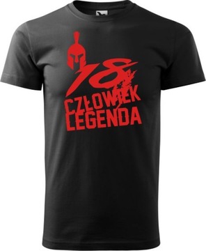 Koszulka Prezent na 18 Urodziny Człowiek Legenda