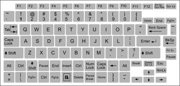 Polskie naklejki klawiatura laptop SREBRNE 14X14mm