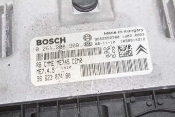 0261208909 JEDNOTKA MOTORU 1.6 16V 80 2006 PEUGEOT 307 CC (3B)