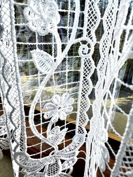 Zazdrostka Gipiura Biała Firanka Do Pokoju Do Kuchni Na Wymiar 90 wys