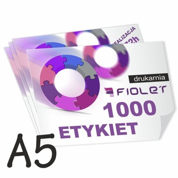 ЭТИКЕТКИ НАКЛЕЙКИ НАКЛЕЙКИ печать цветная 1000 А5 24Ч