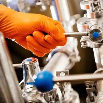 Нитриловые перчатки XXL GOGRIP Оранжевые толстые перчатки VERY STRONG GO GRIP