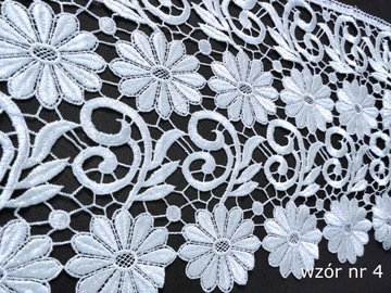 GIPIURA, KORONKA 30cm do firan obrusów NA METRY